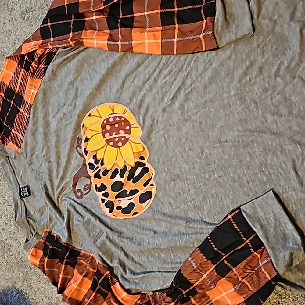 🖤Fall Pumpkin Longsleeved Tee #B5